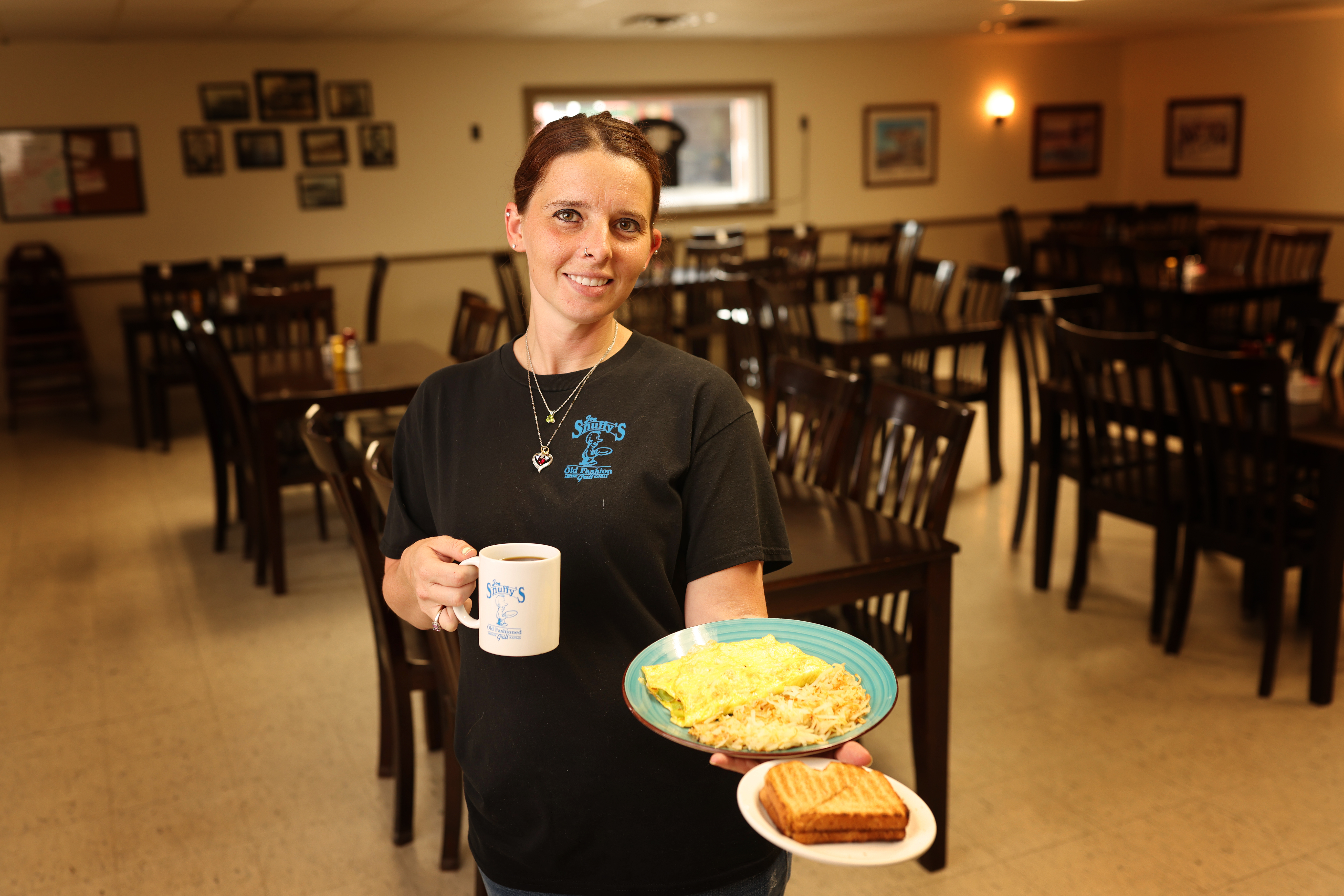 Joe Snuffy's staff welcoming guests in downtown Abilene