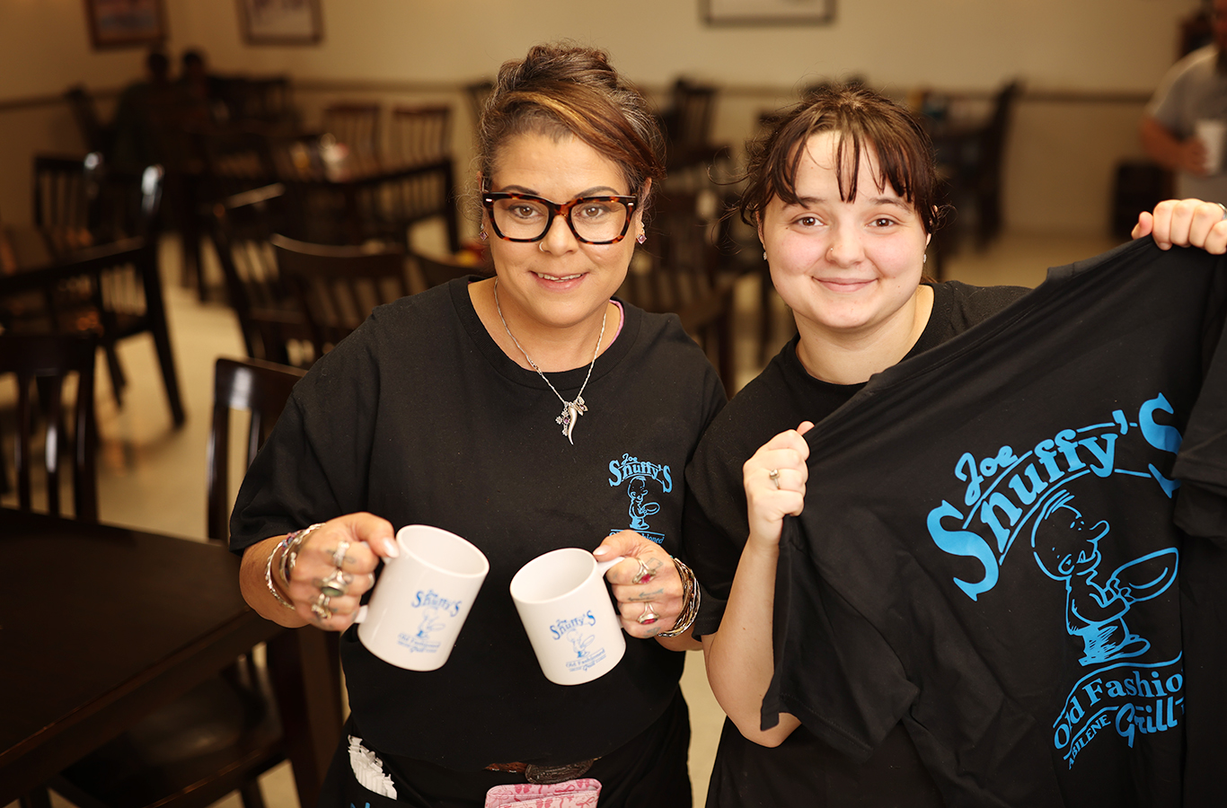 Joe Snuffy's branded shirts